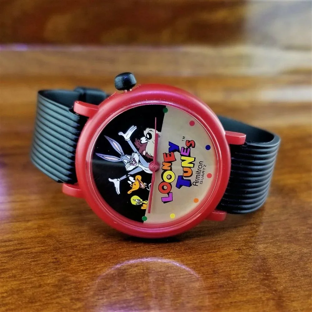 New ARMITRON LOONEY TUNES Gang Bugs Taz Daffy Tweety Warner Brothers Watch